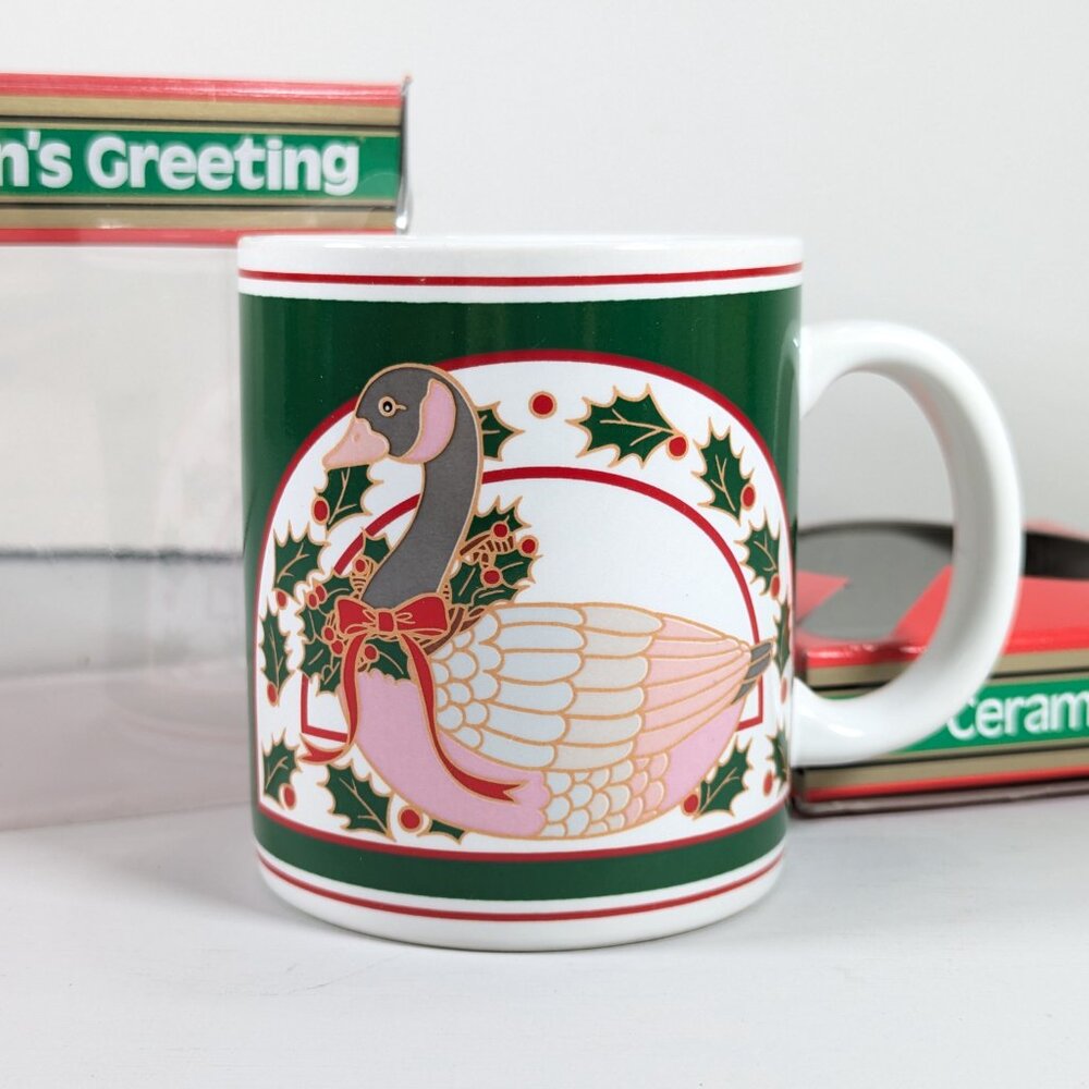Woodward Canada Christmas mug Goose Holiday Mug Vintage Gift idea